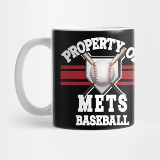 Proud Name Mets Graphic Property Vintage Baseball Mug